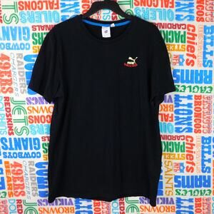 Puma X Santa Cruz Screaming Hand Graphic T Shirt Size L Gold Foil Double Sided